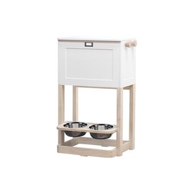 zoovilla Parlor Pet Feeder Station, White