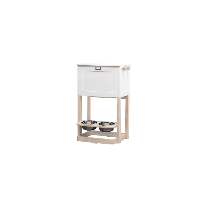zoovilla Parlor Pet Feeder Station, White