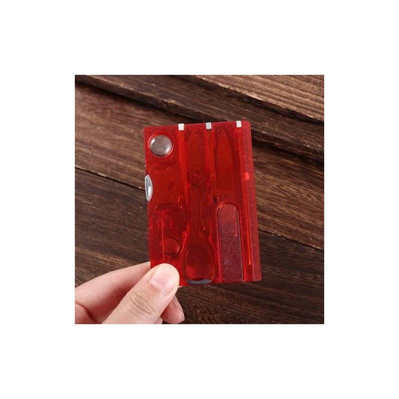 Black 12 in 1 Pocket Credit Card Outdoor Survival Multi