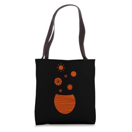 Scandi Flowers Floral Scandinavian Design Tote Bag