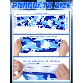 Suhine 6 Pairs Sports Leg Sleeves UV Protect Compression Long Knee Sleeves for Men Women Basketball Football Running Cycling(Classic)