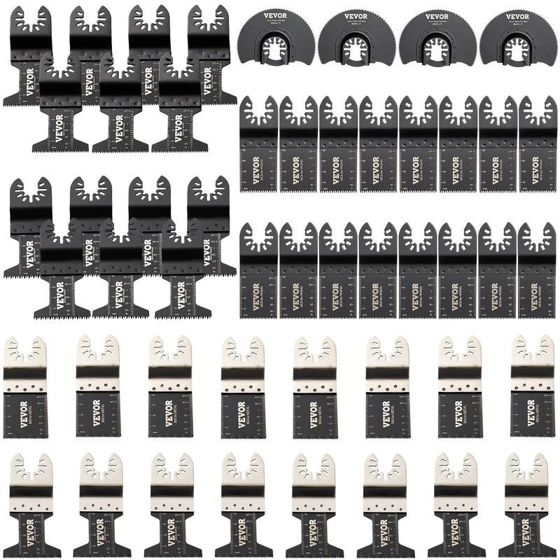 VEVOR 100PCS Oscillating Saw Blades, Quick Release Multitool Blades Kit,