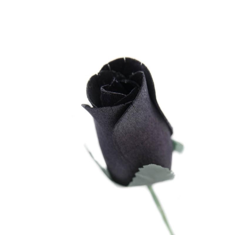 Black Closed Bud Roses 8-Pack