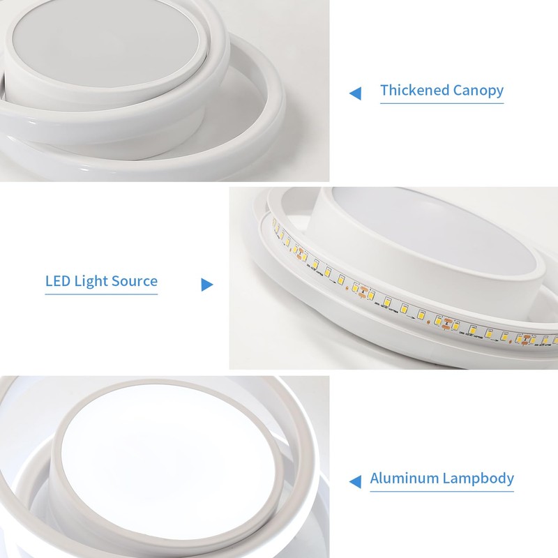 Dorlink LED Ceiling Light, 32W 2880LM Modern Ceiling Light Round