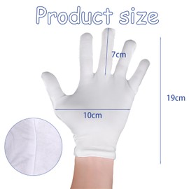 AYNKH 4 Pairs Moisturizing Cotton Gloves，Moisturizing Gloves Eczema for Dry Sensitive Irritated Skin，Stretchable Breathable Cloth，Washable Shrink Resistant Cotton Gloves for Men and Women