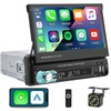 Single Din Flip Out Screen Car Stereo with Wireless Carplay