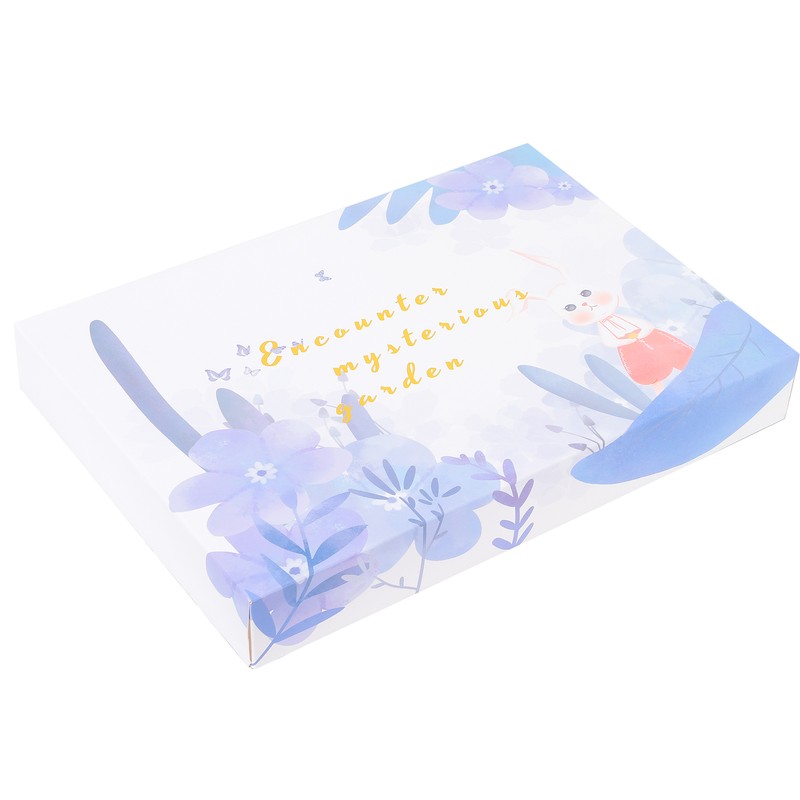 Notebook Set Checkered Girl's Heart Cute Thick Journal Gift Box