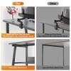 armocity Computer Desk, 55.2 Inch Modern Desk with Bookshelves, 55.2''