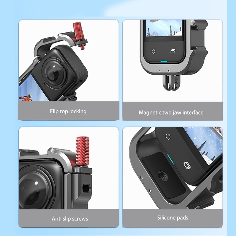 Aluminum Frame Cage for X4 Professional Protective Case with Silicone
