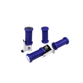 AKF Set of 4 Tuning Foot Pegs in Blue Simson S51, S50, S53, S70, S83