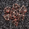 Sage's Draconic Prison Bloody Cage Hollow Metal Polyhedral Dice Set