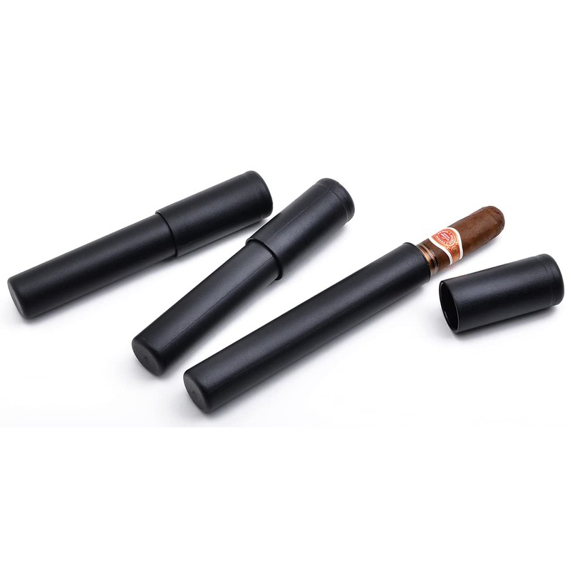 3X EWT Telescopic Airtight Cigar Travel Tube Humidor Crush Proof