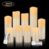 Vinkor Flameless Candles Battery Operated Candles Real Wax Pillar LED