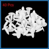 A ABSOPRO 40pcs 4.5mm Hole Dia Plastic Bolt Rivets Fasteners