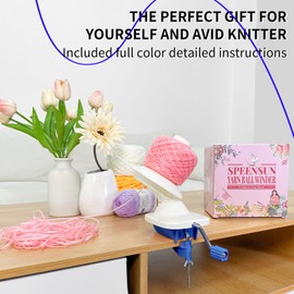 SPEENSUN SPEENSUN Yarn Winder, Yarn Winder for Crocheting, Efficient Yarn Ball Winder Make 3.5oz Yarn Cakes, Easy to Use and Install Yarn Cake Winder with Lower Noise, The Helper for Knitting Enthusiast