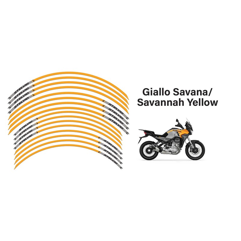 labelbike - Stickers Stripes Motorcycle Rims Wheels Protection Kit Compatible