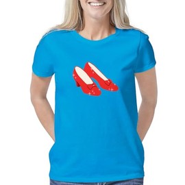 CafePress Wizard of Oz Ruby Slippers Women's Classic T Shirt Women's Relaxed Dark T-Shirt
