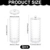 PH PandaHall Pack of 2 Scrunchie Holder Organiser Clear Acrylic