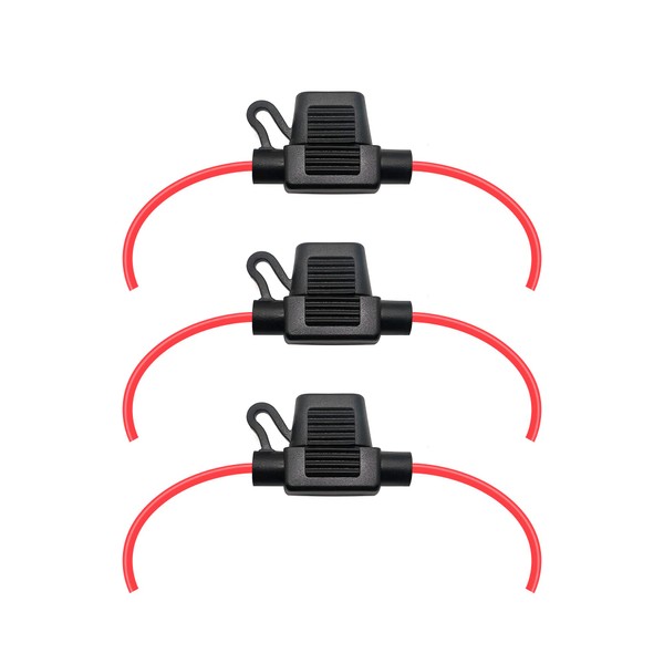 VANTRONIK Waterproof Inline Fuse Holder 3 Pack for Mini Fuse,