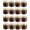 Nakpunar Set of 16, 1 oz amber PET plastic single