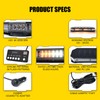 LUMENIX 42 LED Roof Top Strobe Beacon Light Bar Hazard