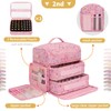CUBETASTIC Extra Large Nail Polish Organizer Case Holds 86 to