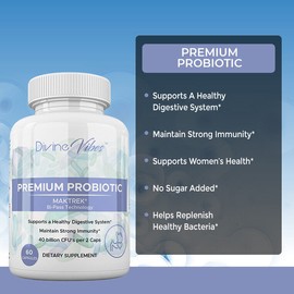 Divine Vibes Probiotics 40 Billion CFU - Approved Probiotics for Women