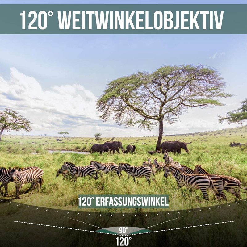 Strex Wildlife Camera with Night Vision - 120MP 4K Ultra