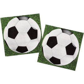 Folat 26859 Napkins Football Pack of 20, Multi-Colour