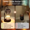 Black Candle Warmer Lamp with Timer - Adjustable Height Candle