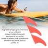 3Pcs Surfboard Fins PVC Thruster Fins Surfing Board Accessories for