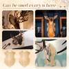 DoubleFill 2 Sets Wooden Deer Antler Mounting Kit Deer Mount