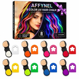 8 Colors Temporary Hair Chalk for Girls Washable Hair Color
