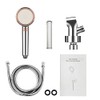 High Pressure Handheld Shower Head, Anti-clog Nozzles with Stainless Hose