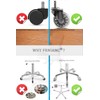 FRNIAMC Professional Saddle Stool with Wheels Ergonomic Swivel Height Adjustable