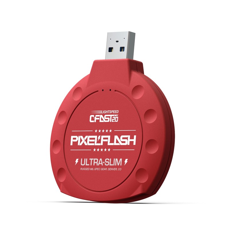 PixelFlash CFast Card Reader (Classic, Red)