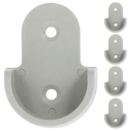 MAGICLULU Plastic Pole Socket 30pcs Closet Rod Bracket 25mm Shower Curtain Rod Holders Easy to Install for Applications