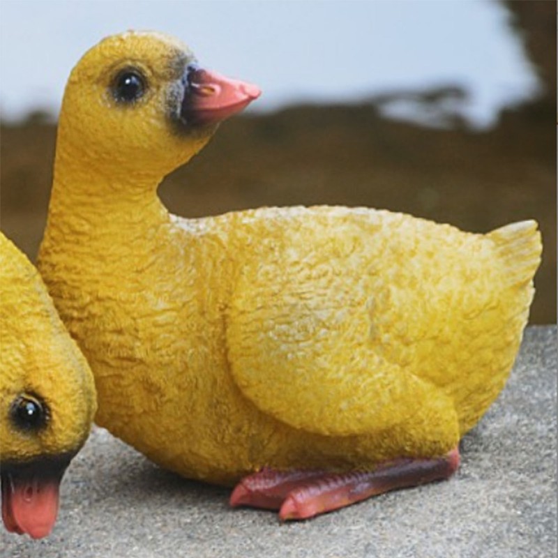 Duck Ornament Resin Weather Resistant Cute Vivid Expression Duck Statues