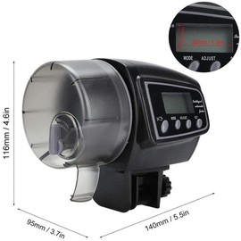 Digital Aquarium Fish Feed, Automatic Fish Feeder Tank Feeder Timer Automotive Feeder for Fish Dispenser, AF-2005D