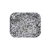 Enamelware Large Open Roaster, 13.5 x 10.75 inches, Black/White Splatter