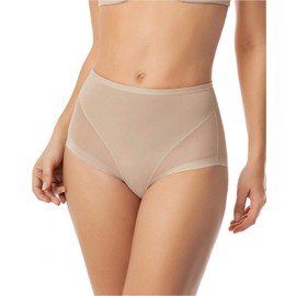 Leonisa Invisible High Waisted Tummy Control Underwear - Shapewear Panties For Women Beige