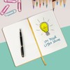 Lined Journal Notebook - Yellow A5 Hardcover Notebook for Women