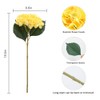 Tifuly Yellow Hydrangea Artificial Flowers - 5 pcs Realistic Single