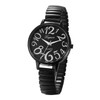 Women's Watch, Large Dial, Cute, Waterproof: Number, Analog Display, Elastic
