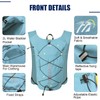 ONETOALL Running Vest Women 6L, Reflective Hydration Backpack Mens, Lightweight