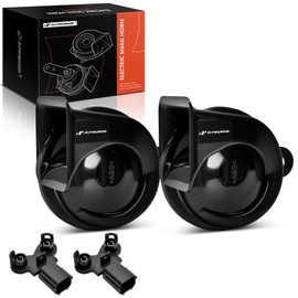 A-Premium Snail Horn Compatible with Hyundai Elantra, Sonata, Santa Fe, Accent, Tucson, Genesis, Veloster, Ioniq, Azera, Equus & Kia Soul, Optima, Sorento, Forte, Sportage, Rio, Sedona, Sedona