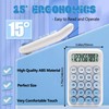 Exlliy Mechanical Switch Calculator,10 Digits,Large LCD Display,Blue Gradient Desktop Calculator