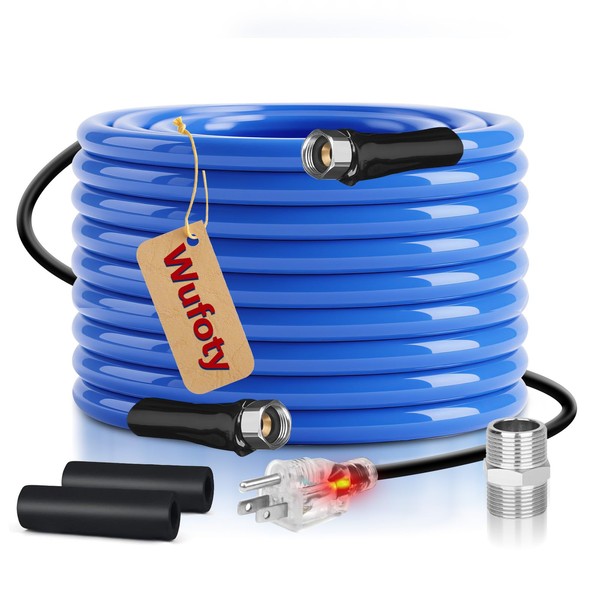 15FT Heated Water Hose for RV,Heated Drinking Water Hose,Anti-Freezing Temperature