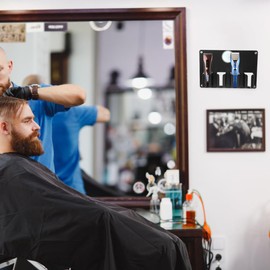 POPETPOP Hair Clipper Holder - Wall-Mounted Hairdressing Trimmers Storage Rack, Electric Hair Clipper Organizer, Barber Station Organizer