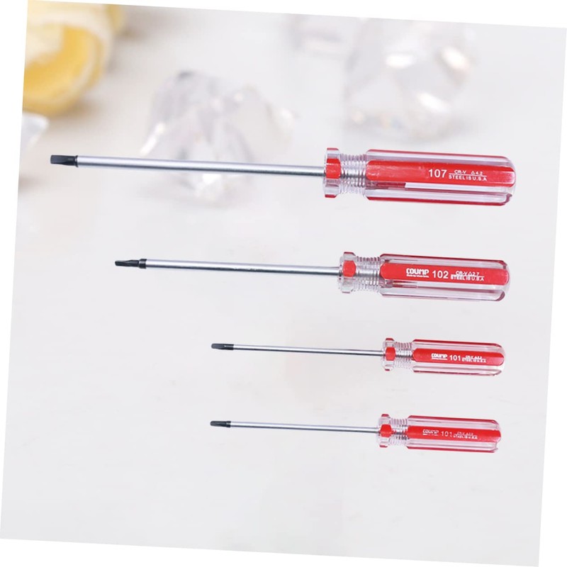 iplusmile 4pcs Triangle Screwdriver Vanadium Steel Removal Tool with Ergonomic